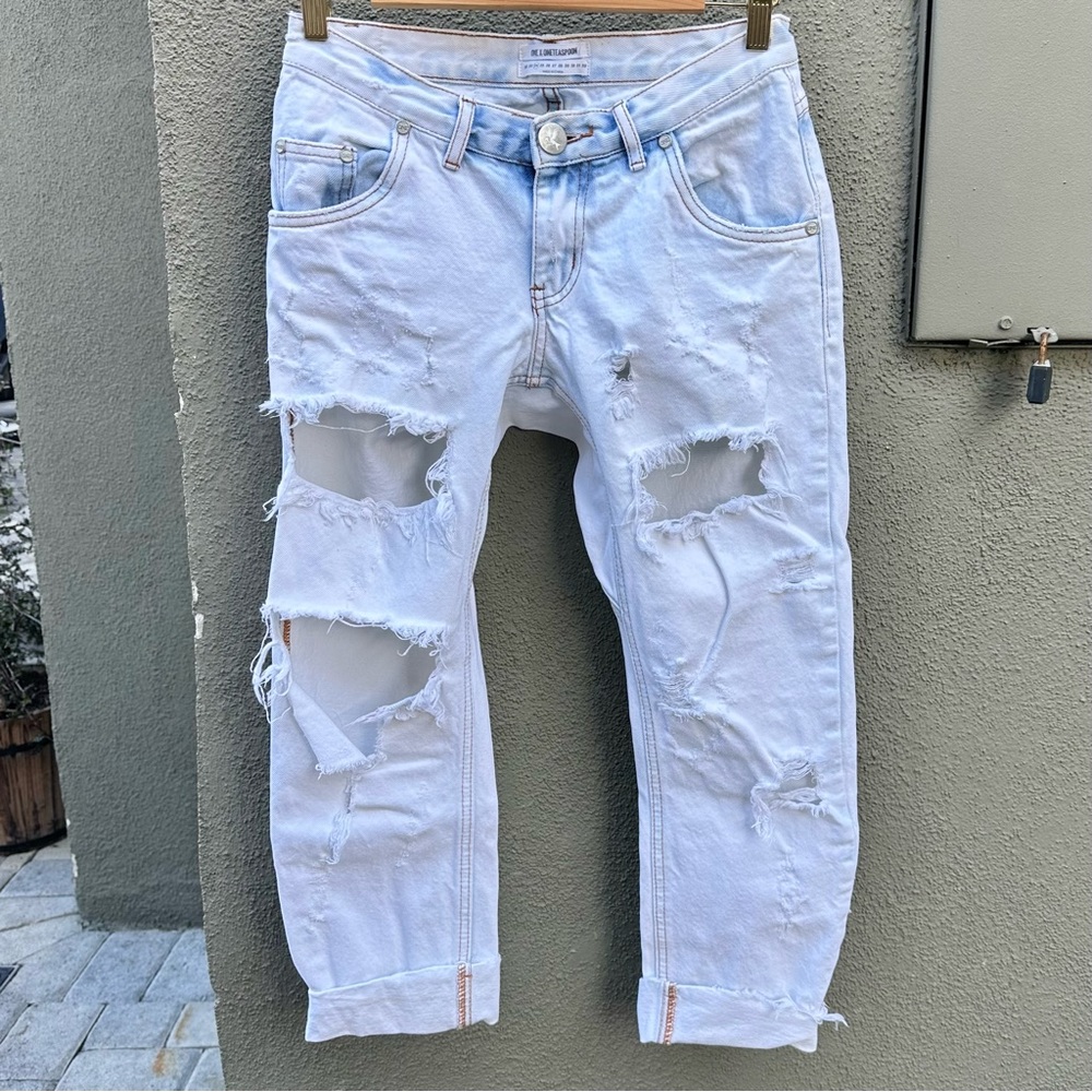 ✨ONE TEASPOON LONELY BOY LOW WAIST DISTRESSED SLOUCHY BOYFRIEND JEANS NWOT 24